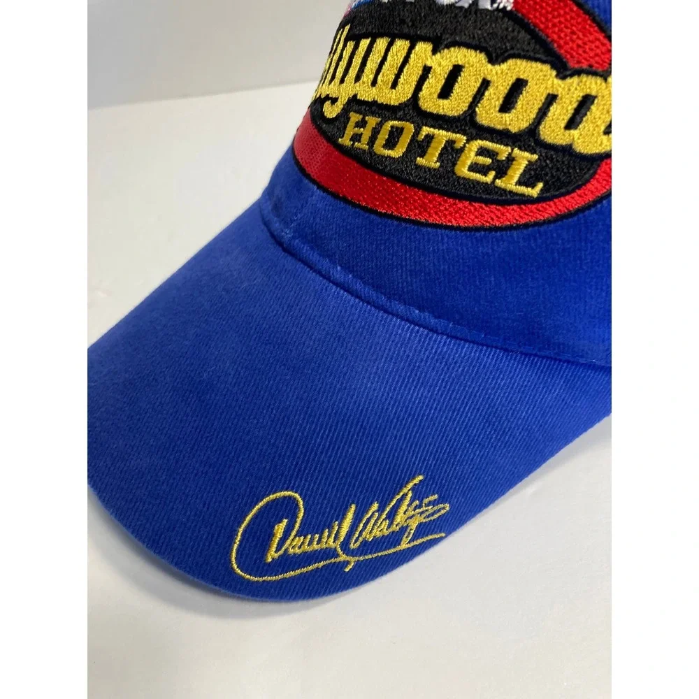 Hollywood Hotel Nascar Cap Hat Blue Cotton Twill Jeff Hammond & Daniel Waltrip‎